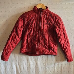 Ariat Kids Red Quilted Jacket w/ Paisley Lining Size L